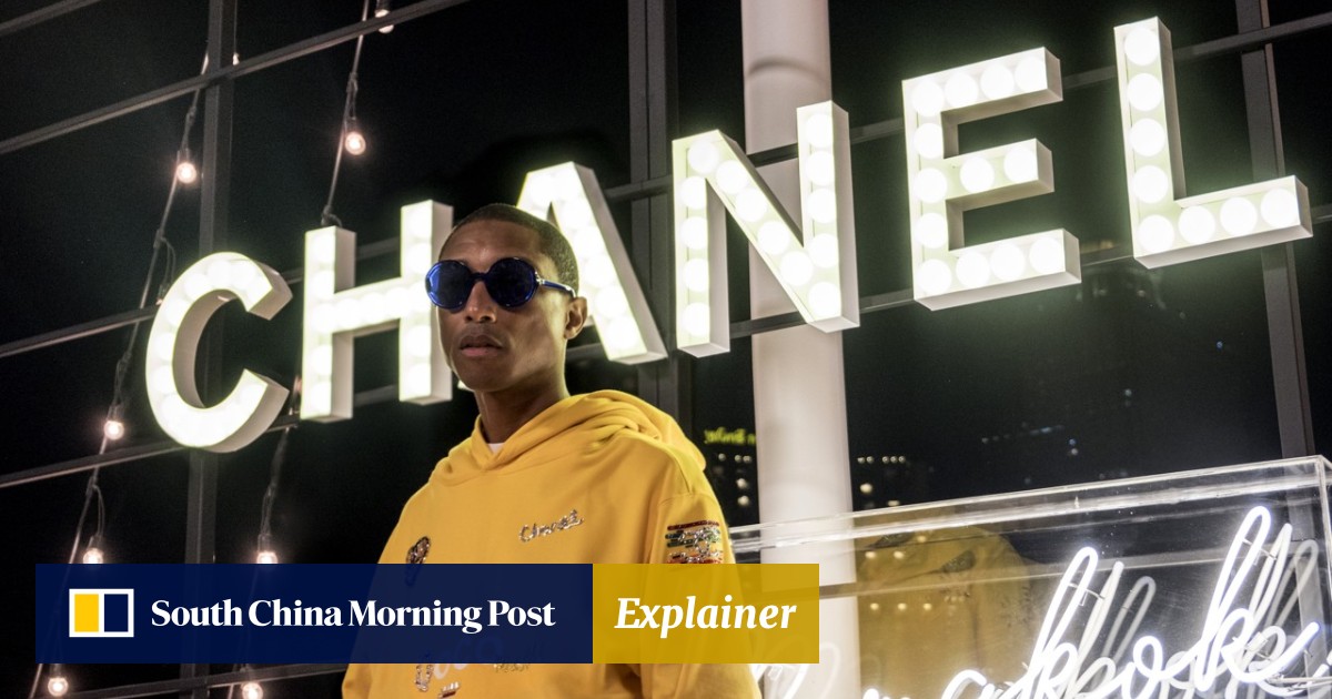 Chanel X Pharrell Capsule Collection Yellow Long Sleeve Graffiti Tee Shirt|  RARE