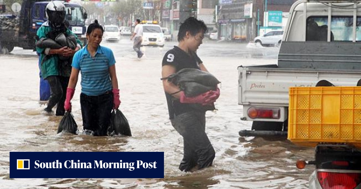 Clear up efforts hindered as S Korea hit by second typhoon | South ...