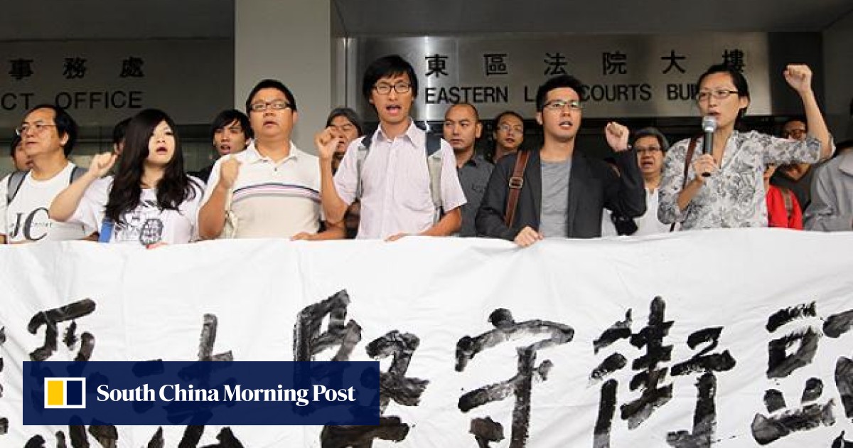 June 4 activists protest jail terms for unlawful assembly South China