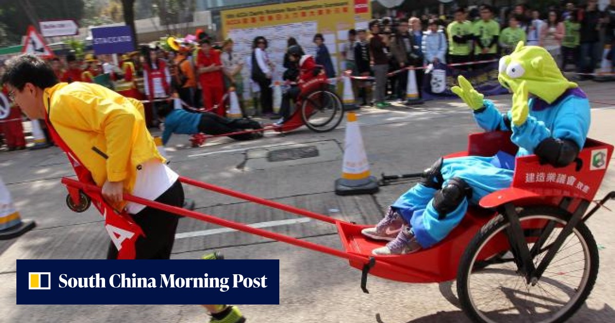 Accountants raise HK$1.1 million in annual rickshaw race | South China ...