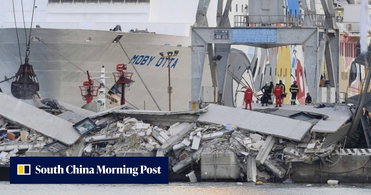 Eight dead as container ship crashes into control tower at port in ...