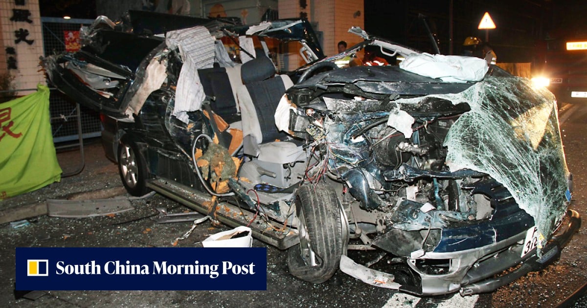 Driver killed as car veers into opposite lane and crashes into truck ...