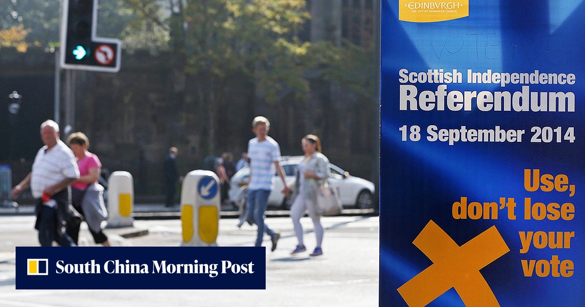 Scottish support for independence slips one week before vote, poll says ...