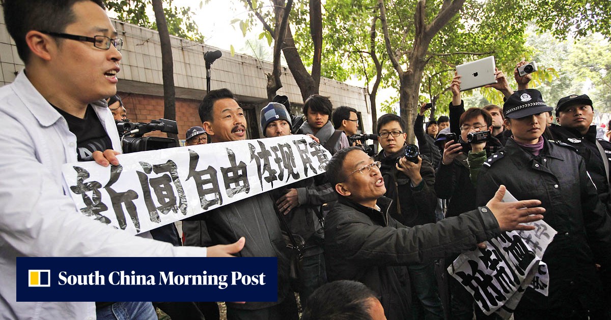 Chinese activists stand trial over censorship protests | South China ...