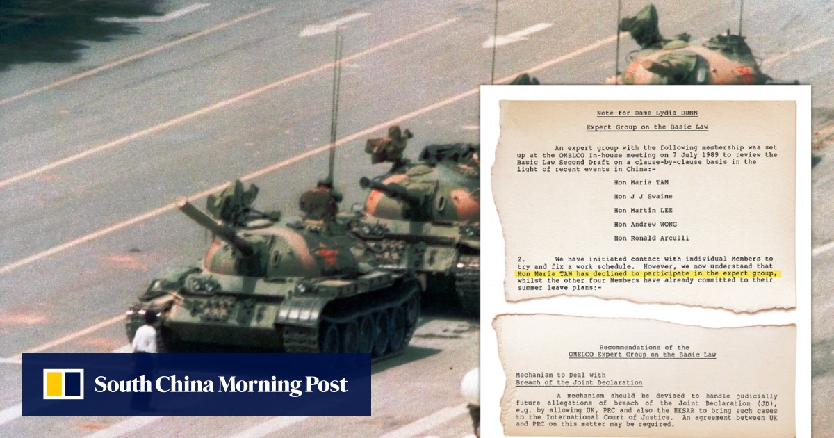 Task Force To Review Hong Kongs Basic Law Set Up After Tiananmen Square Crackdown Declassified 2255