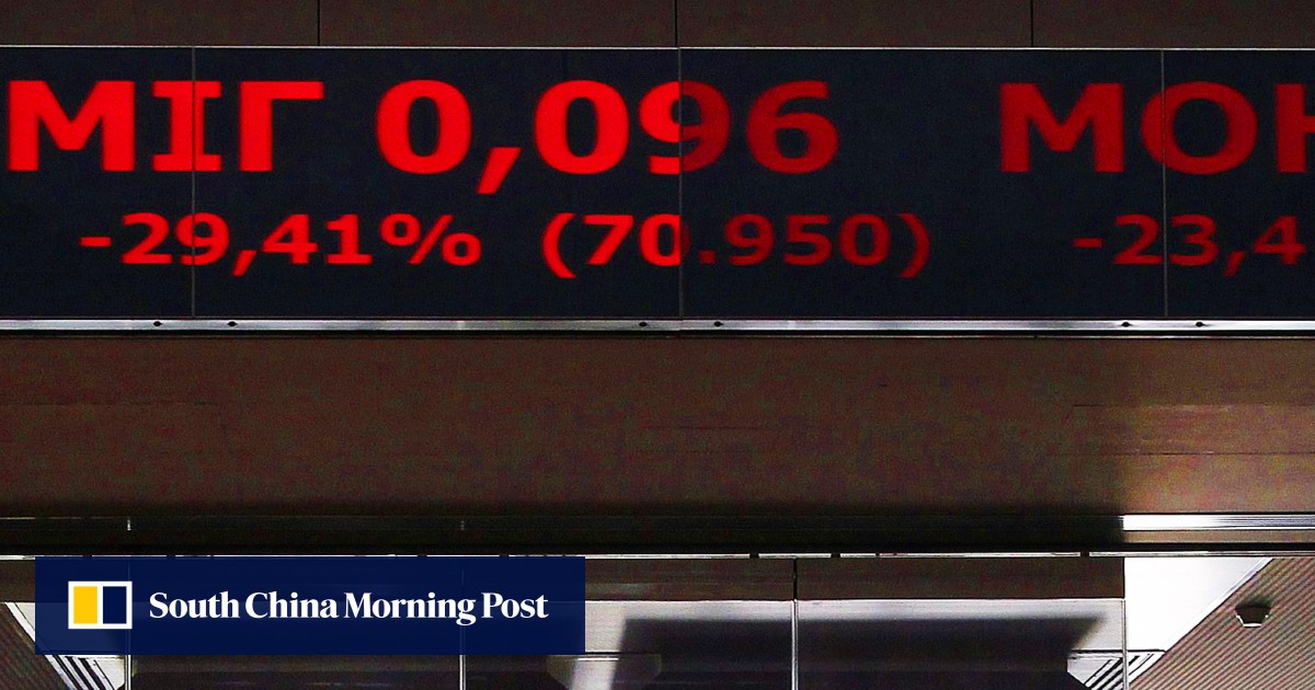 Greek stock market plunges more than 20 per cent after fiveweek