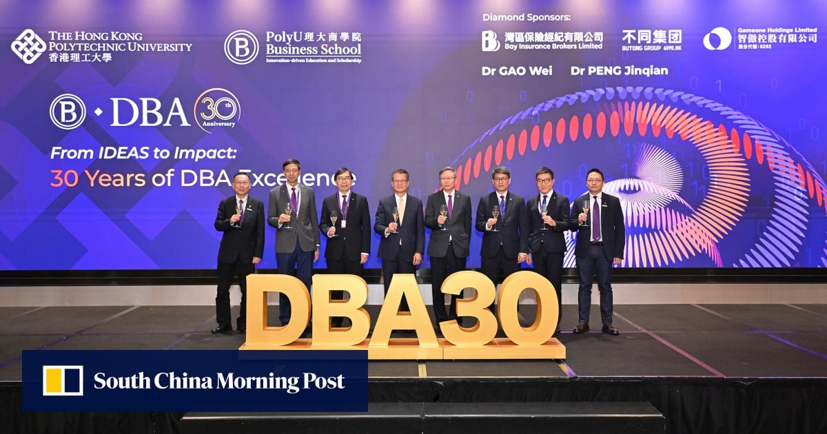 PolyU Faculty of Business celebrates 30th anniversary of its DBA programme, with over 400 academic and industry leaders gathering to explore new trends for scholar-leaders in AI era