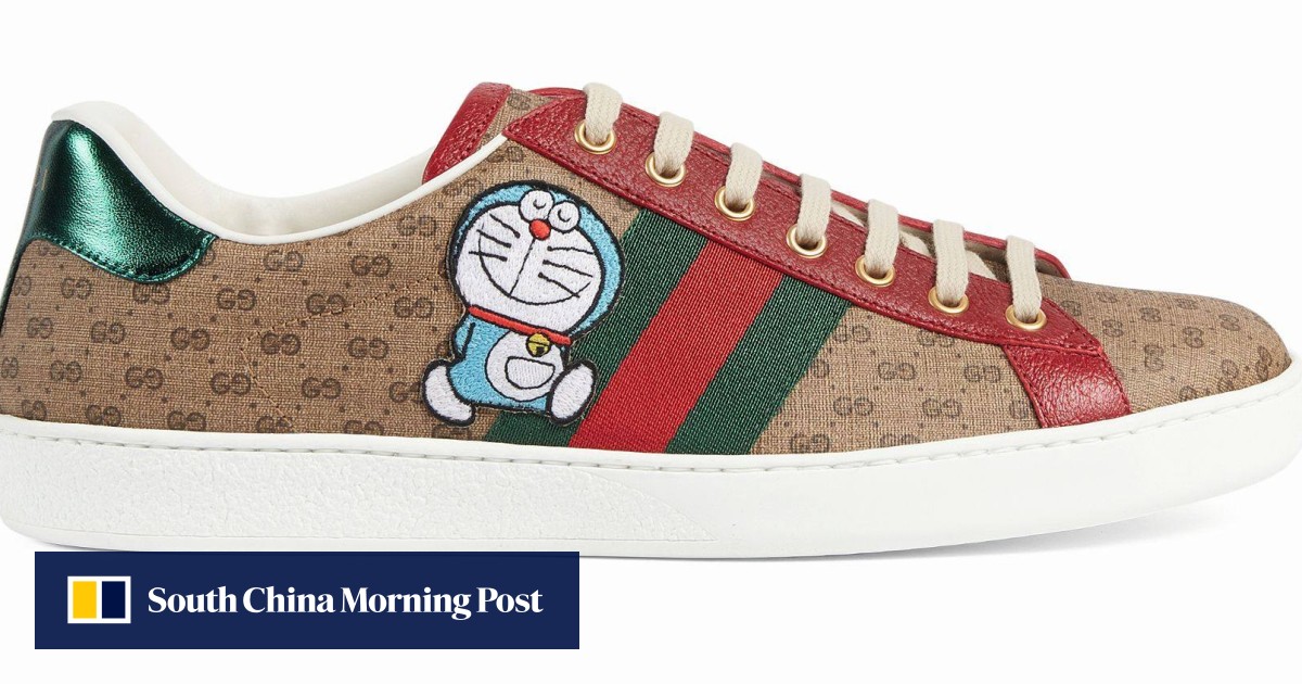 Doraemon-Gucci-Nike Ace Air Jordan 1 High Top Shoes - LIMITED EDITION