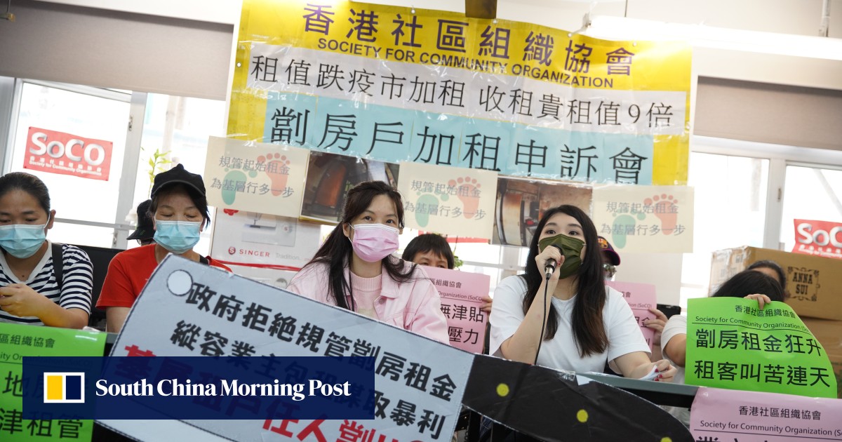 Hong Kong residents want rent increases capped at 10 per