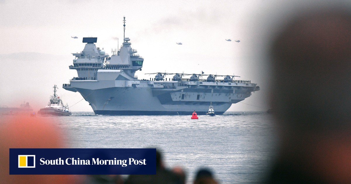 Britain S Hms Queen Elizabeth To Lead Strike Group To Indo Pacific South China Morning Post Britain S Hms Queen Elizabeth To Lead Strike Group To Indo Pacific South China Morning Post