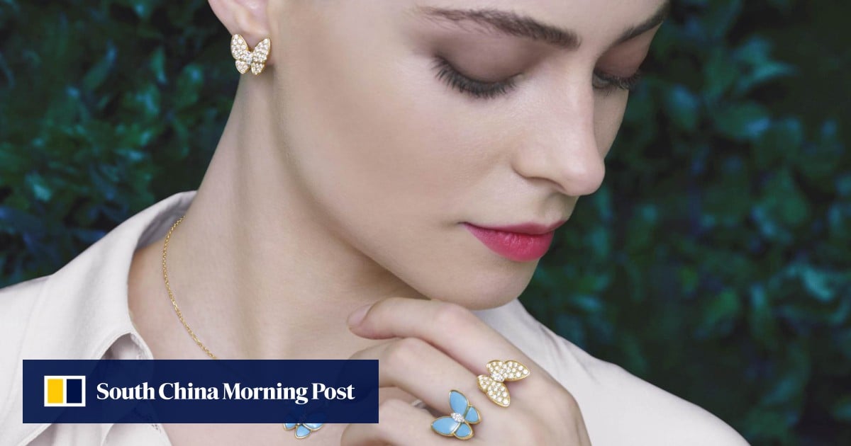 Van cleef discount two butterfly ring