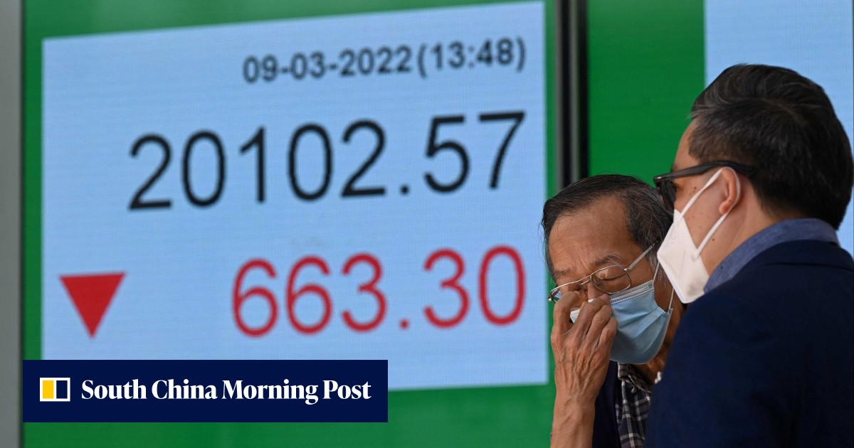 Hong Kong stocks slide, approaching six-year low as energy crisis from ...