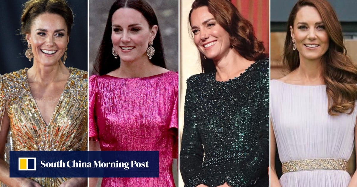 Kate Middleton s 20 best evening dresses from the regal pink gown