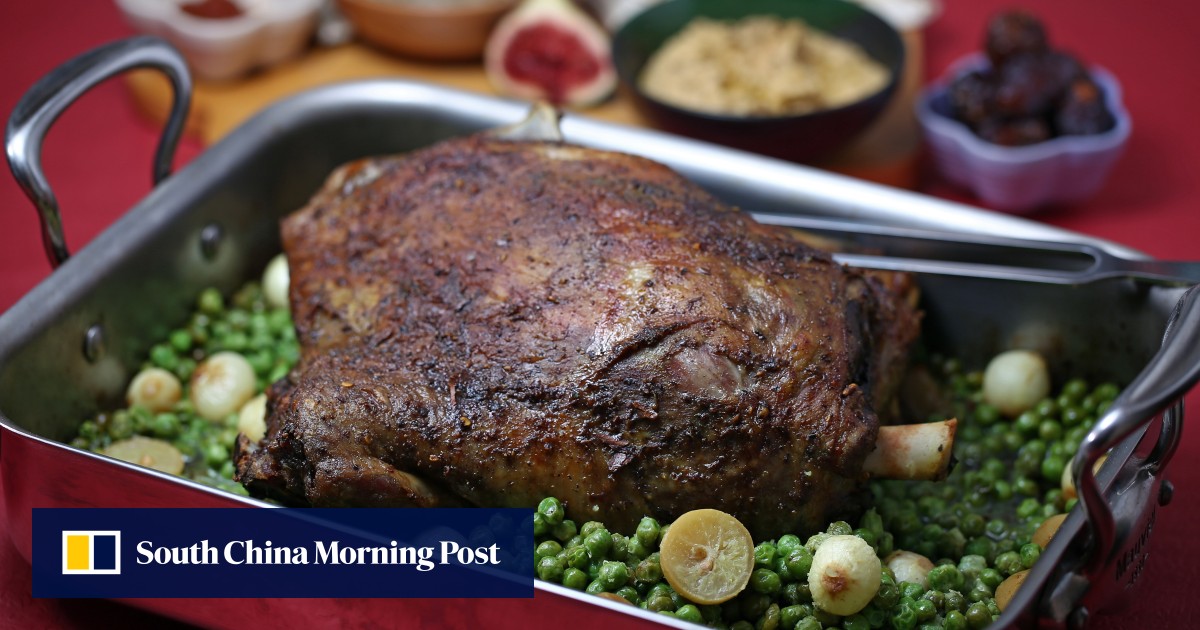 How to make slowcooked lamb shoulder with ras el hanout, a spiced