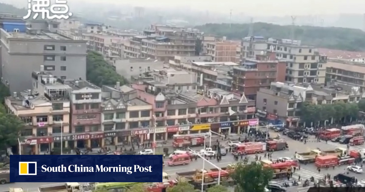 Residential building collapses in central Chinese city of Changsha