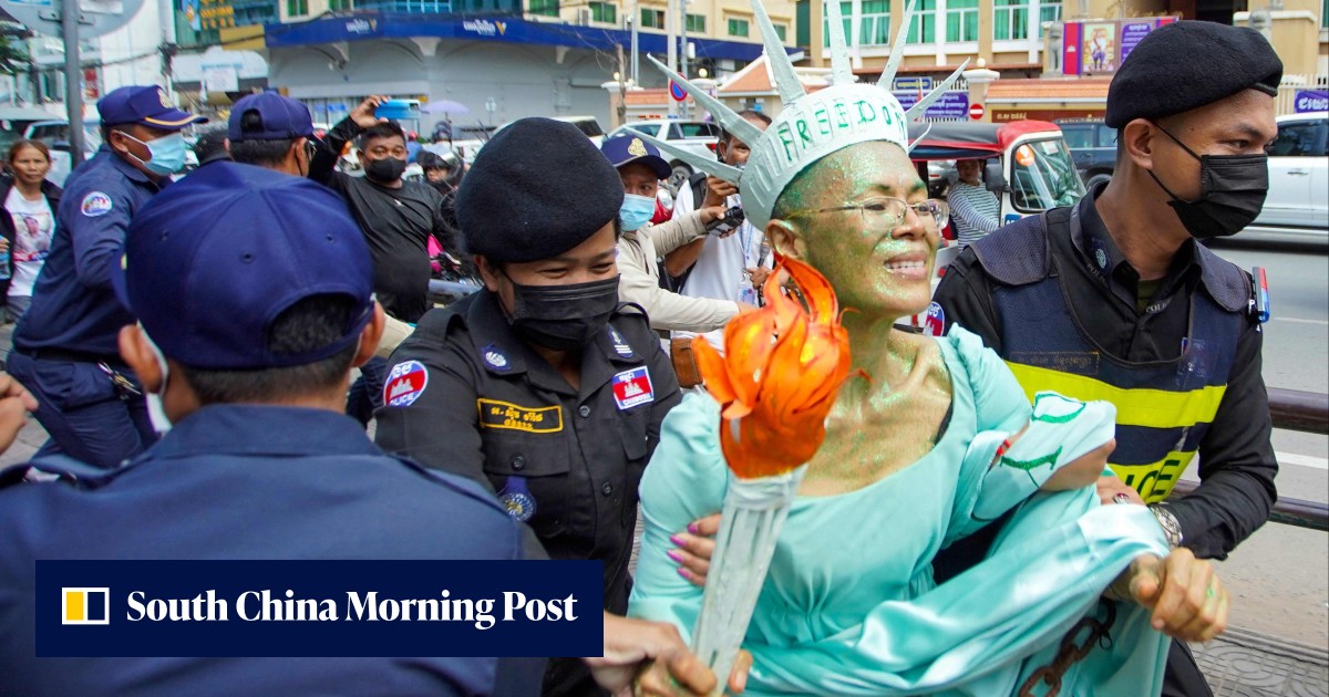 Cambodia jails ‘Lady Liberty’ lawyer for treason over Sam Rainsy’s ...