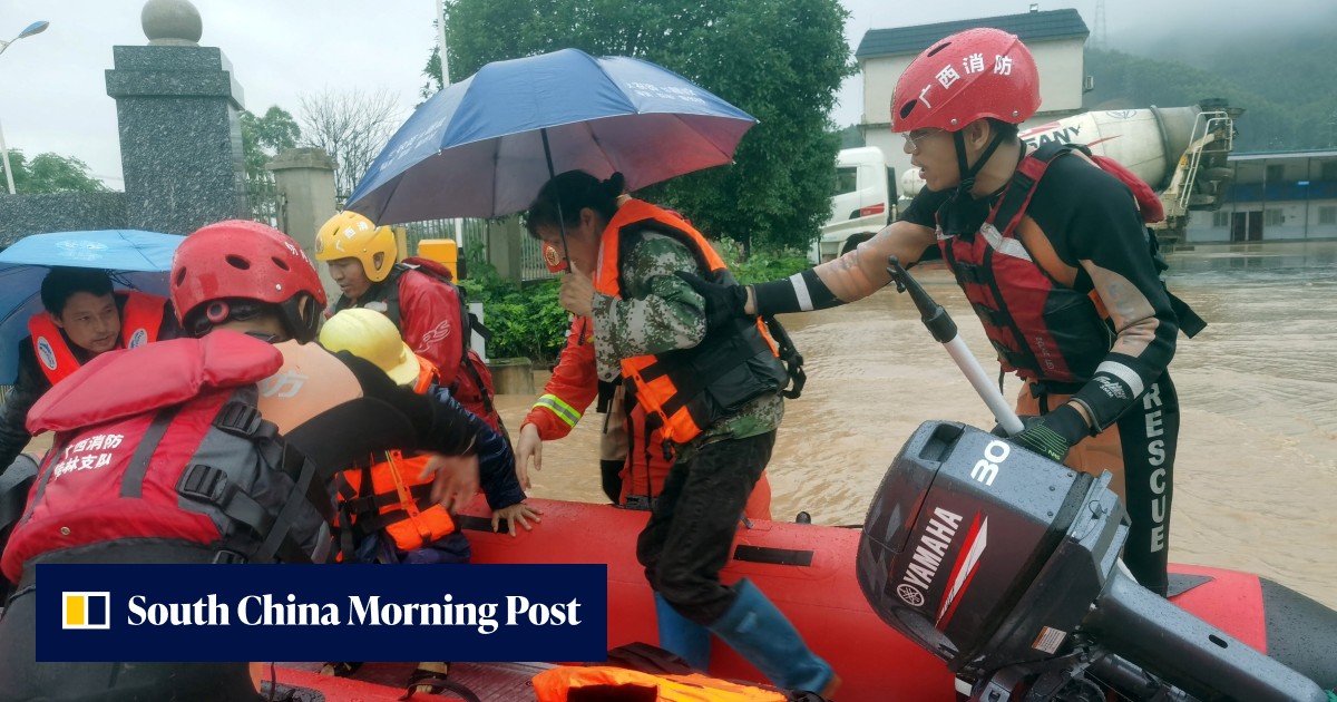 Mass evacuations as record rain, floods strike southern China | South ...