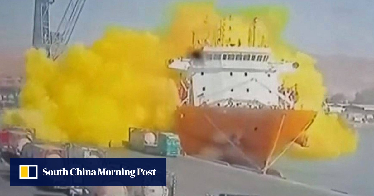 Chlorine gas blast at Jordan port kills at least 12, injures over 250 | South China Morning Post