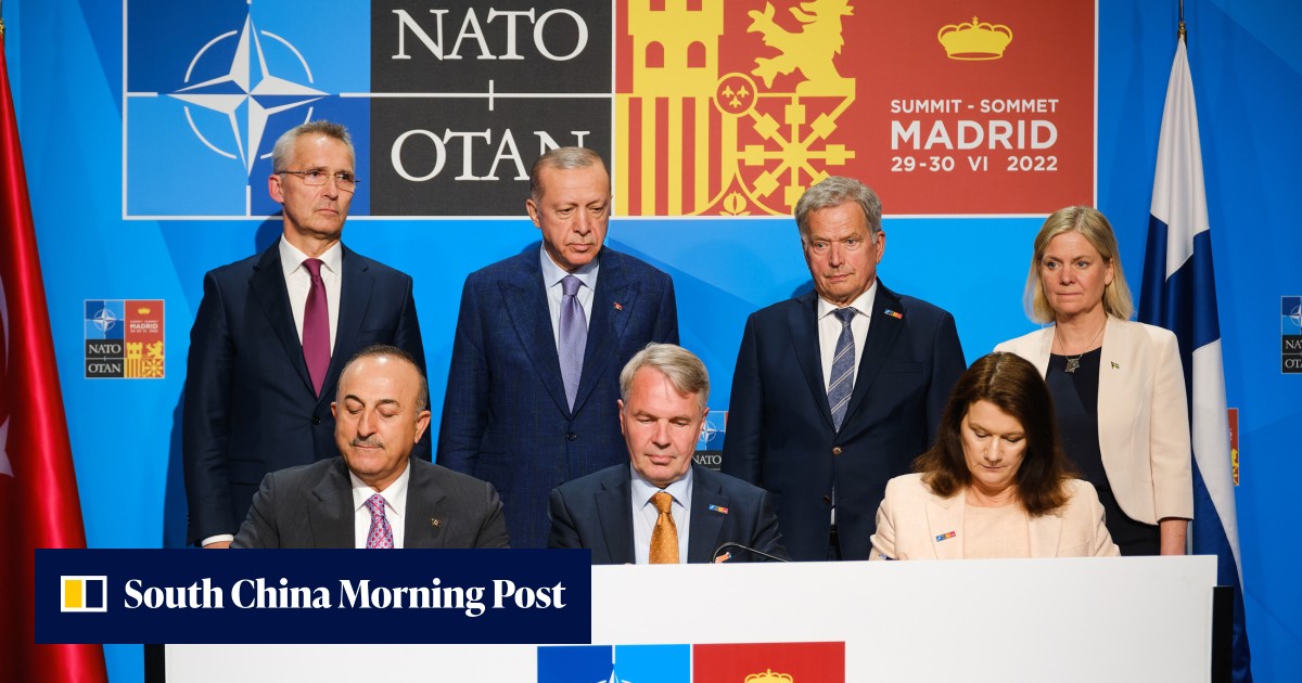 Finland, Sweden closer to joining Nato after Türkiye deal | South China ...