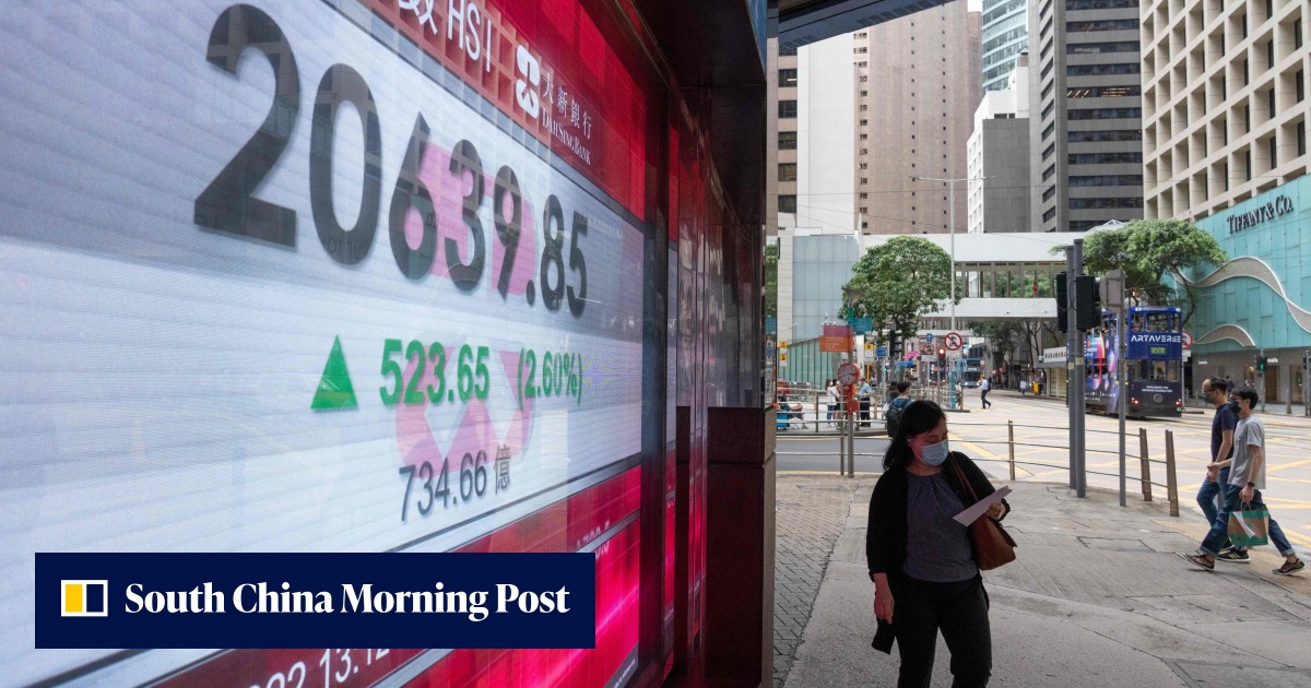 Hong Kong stocks jump by most in three weeks as lower-than-expected US ...