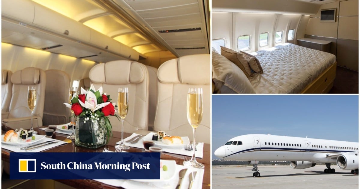 The biggest private jet you can hire? Inside a luxury VIP Boeing 757 ...