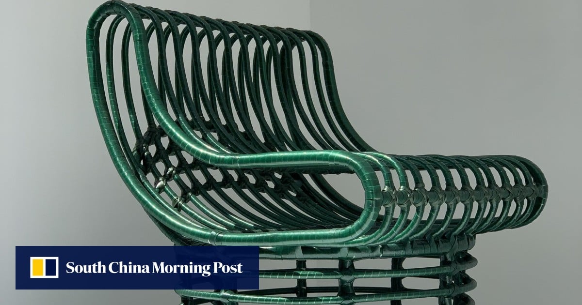 Furniture made from online plastic bottles