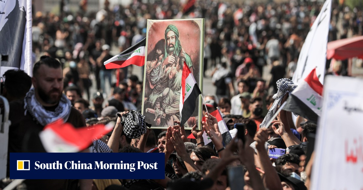 Dozens injured as thousands of Iraqis mark third anniversary of ...