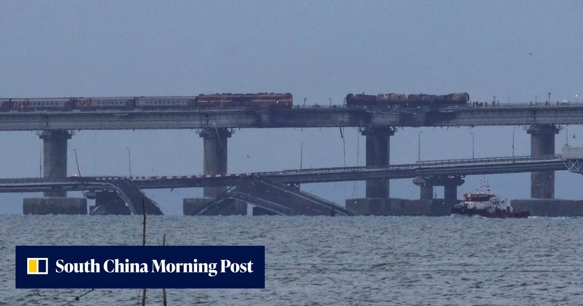 Putin Bridge Russia’s Putin calls Crimea bridge attack an ‘act of terrorism’ by ...