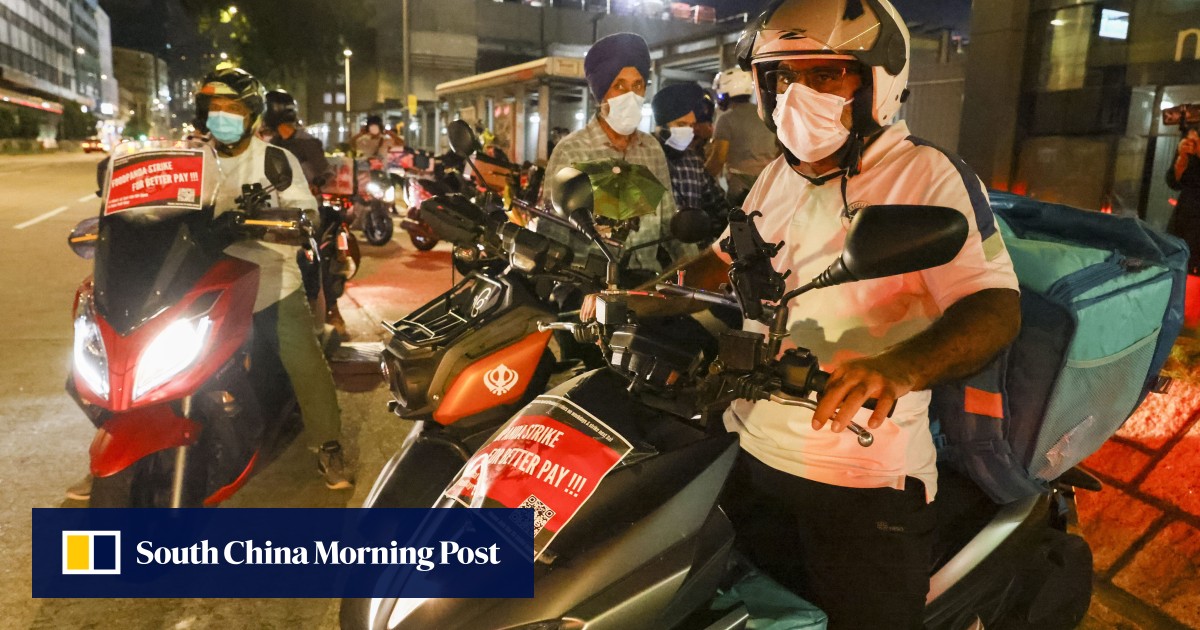 Hong Kong Foodpanda couriers go on strike to ‘demand better and fairer pay’