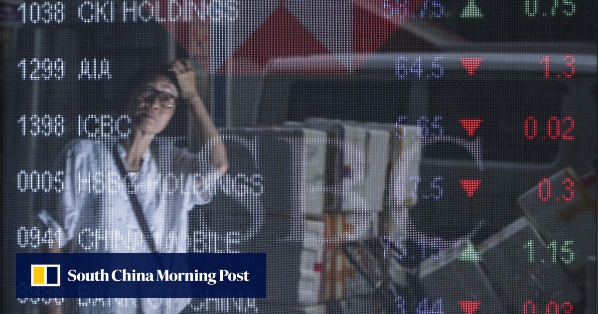 Stocks hit 13-year low with Hang Seng testing 16,000 mark while yuan slumps