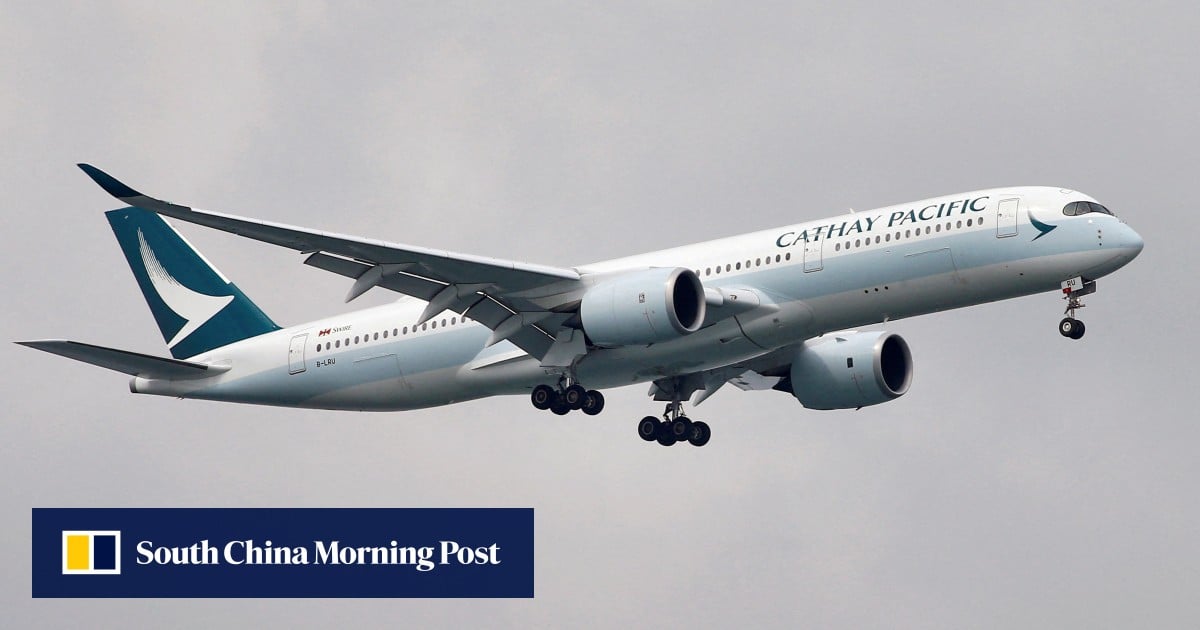 cathay pacific new york to hong kong flight path today