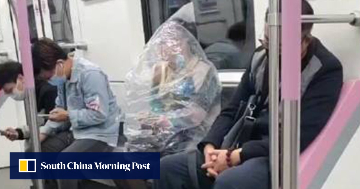 'A bit extreme': woman wraps herself in bag to eat a banana, sparks conversation