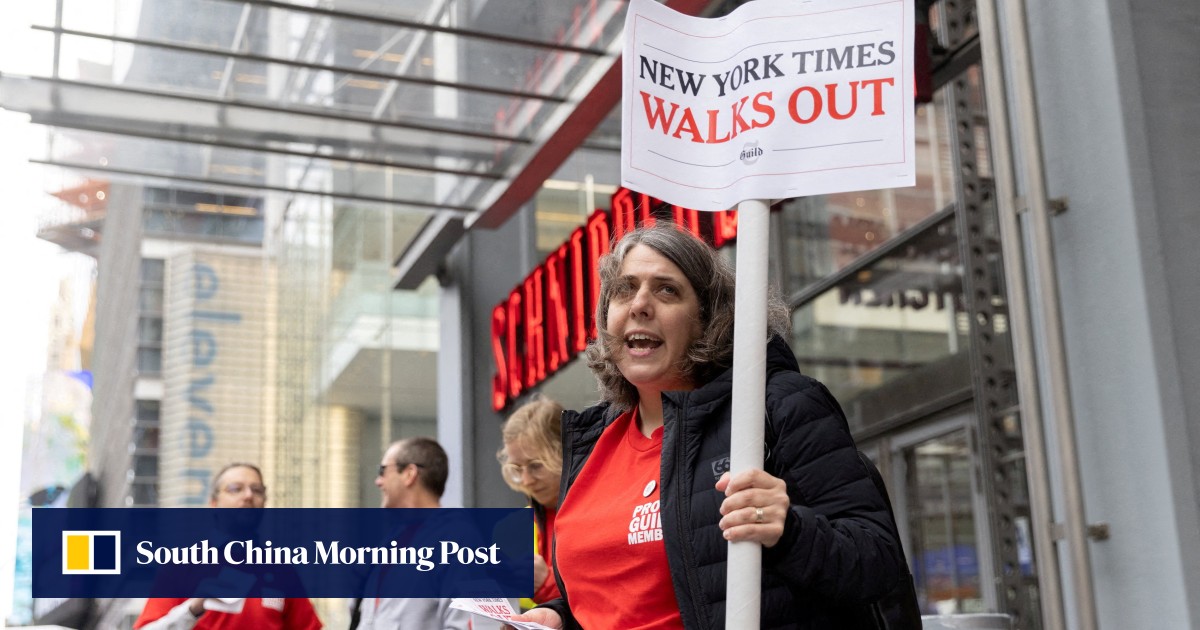 New York Times journalists go on strike the first of its kind in 40