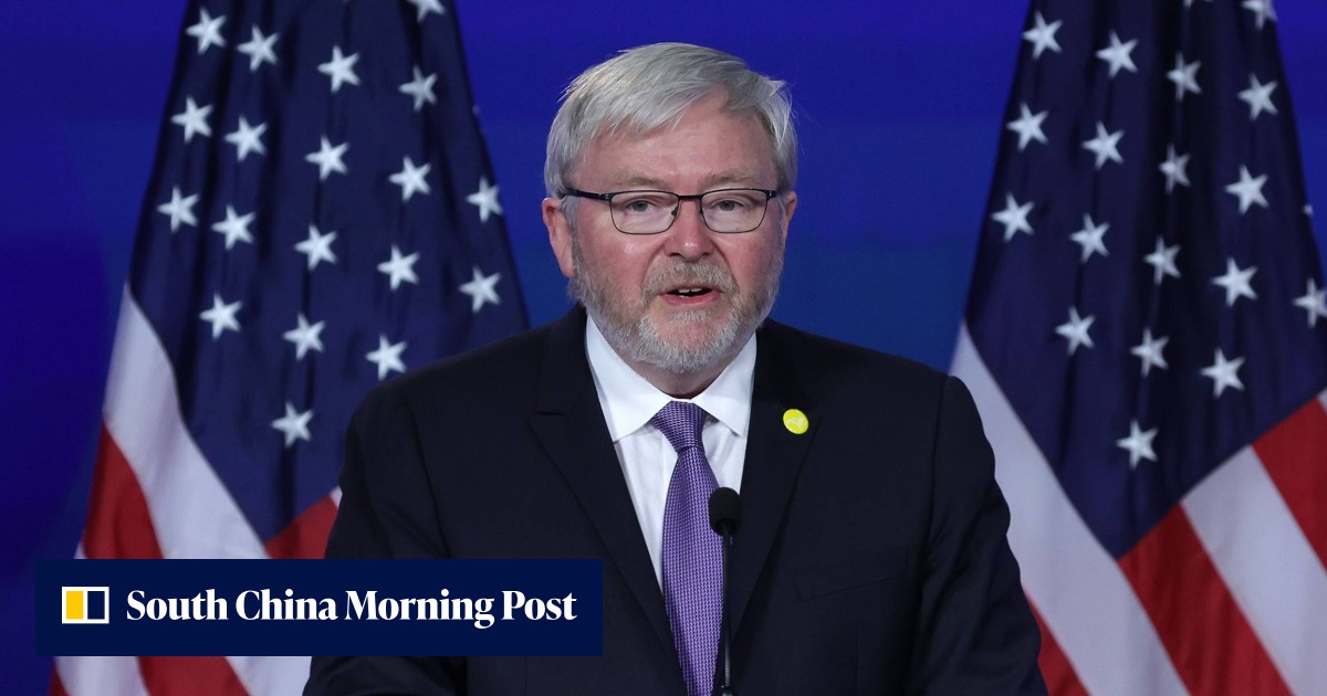 Kevin Rudd Peace Sign Kevin Rudd’s China experience will inject nuance into US-Australia ties ...