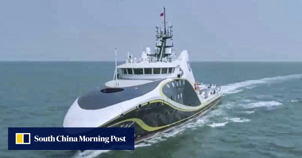 Giant Chinese drone-carrying AI ship enters service as research vessel ...