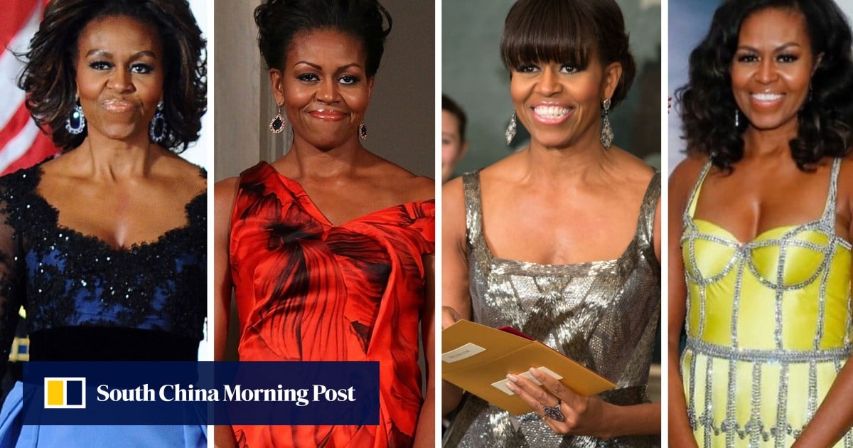 21 of Michelle Obama s best style moments ever from Jason Wu at Donald Trump s inauguration and a Tom Ford gown to dine with Queen Elizabeth to fashions from Versace and Alexander McQueen