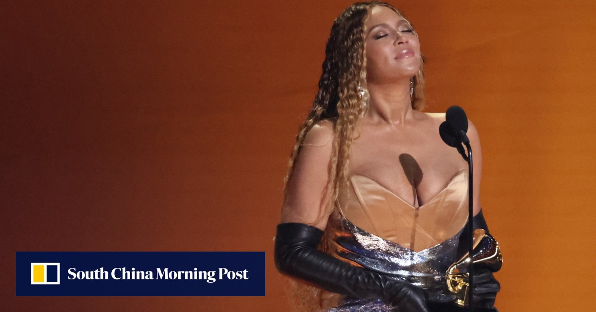 ‘Thanks for loving and pushing me’: Beyoncé breaks Grammys record