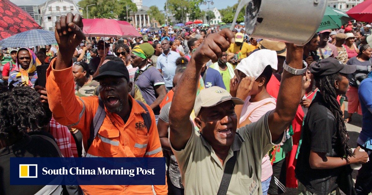 Protesters storm Surinames parliament in anti-government rally