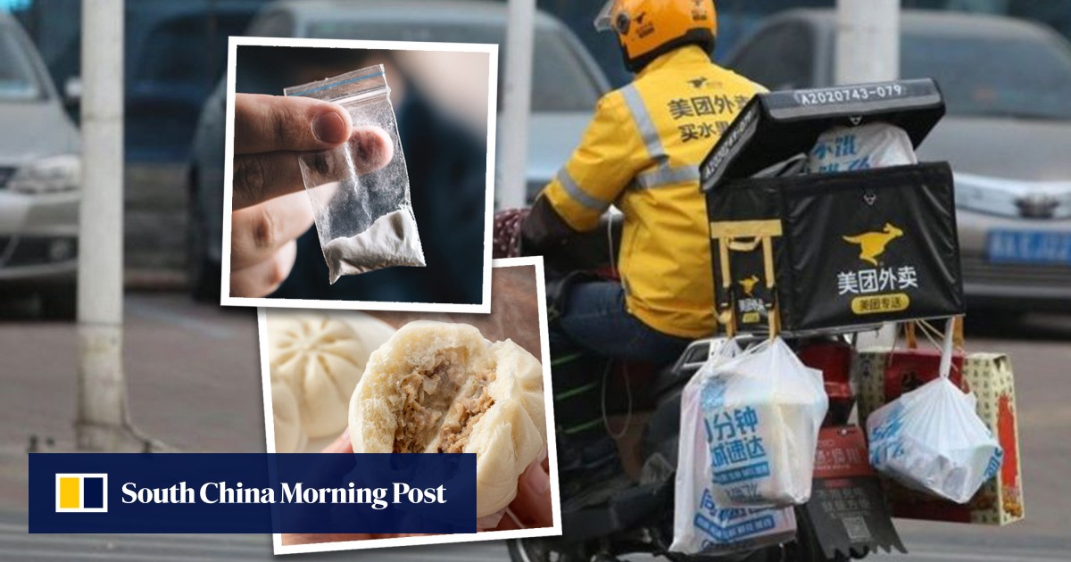 Drug bun Chinese delivery driver smells a rat over strange food order