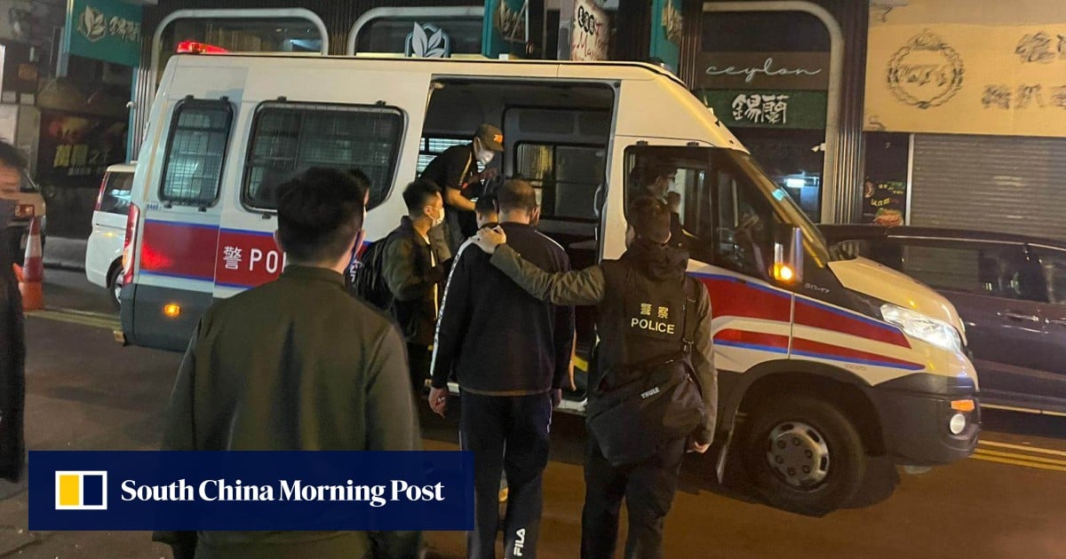 Hong Kong police arrest hundreds and seize drugs, illegal cigarettes, gambling chips, weapons and cars in triad crackdown Hong Kong police arrest hundreds and seize drugs, illegal cigarettes, gambling chips, weapons and cars in triad crackdown