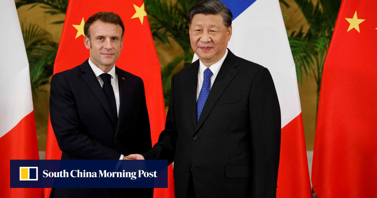 Macon to China to win support to end Ukraine War…. 

https://www.scmp.com/news/china/diplomacy/artic...