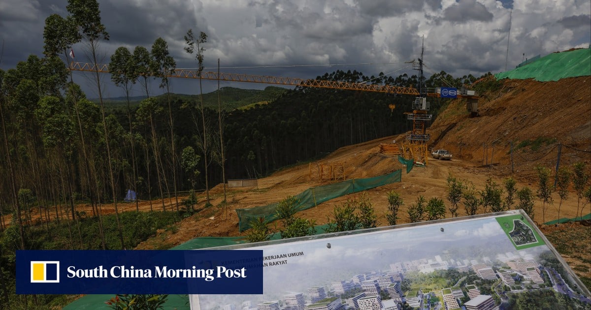 Indonesia unveils construction site of new capital city as Jakarta sinks into the sea
