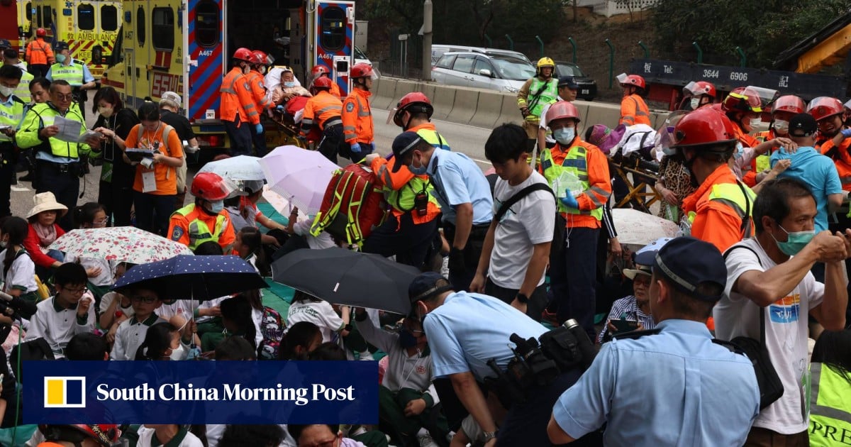 Police search for taxi driver after 5-vehicle pile-up near Hong Kong’s