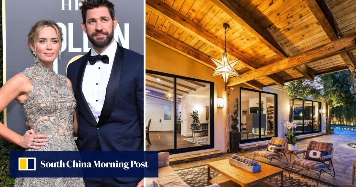 Inside Emily Blunt and John Krasinski’s rusticchic mansion, now up for