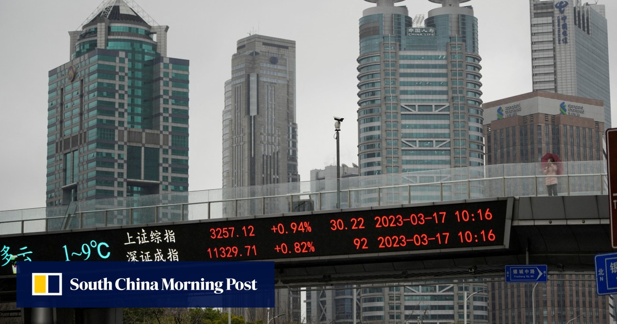 China’s onshore stocks rise to one-month high as increasing turnover and policy support for chip sector boost risk appetite