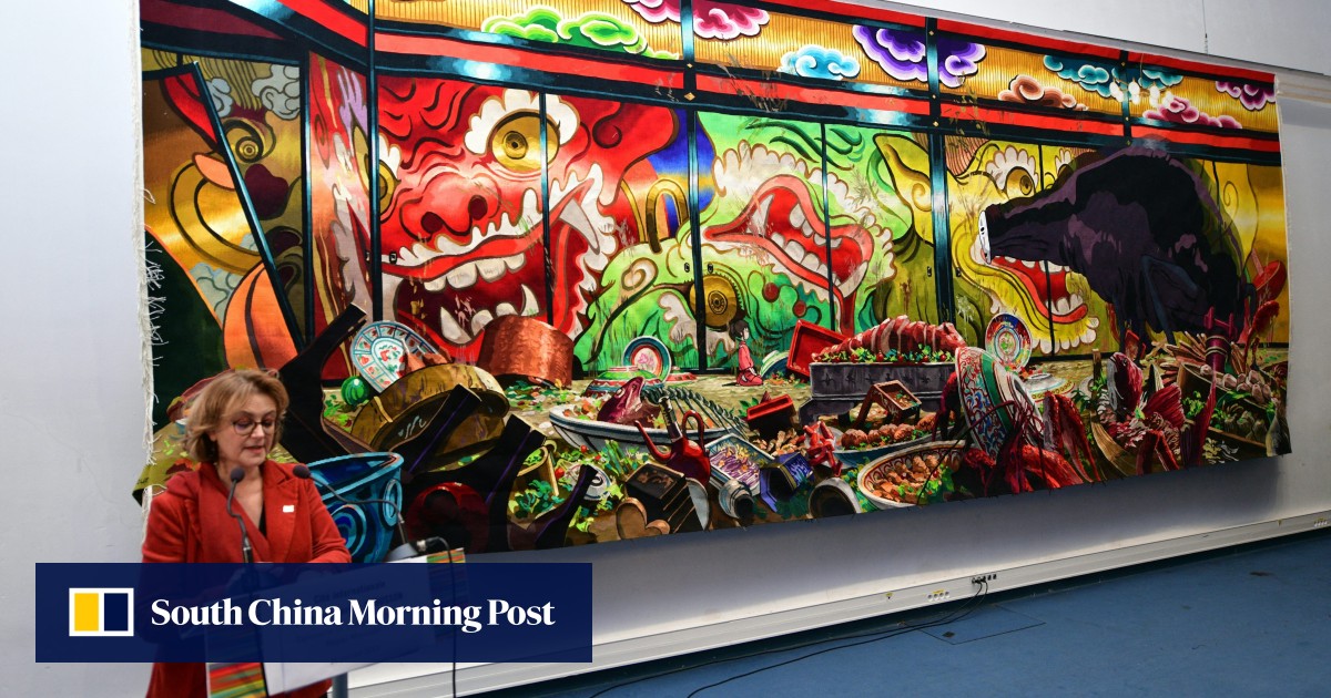 Art meets anime: Studio Ghibli scenes inspire French weavers’ tapestry