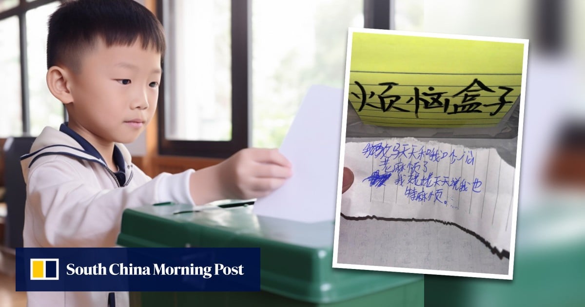‘Worry box’ set up by Chinese teacher lets pupils vent anxieties in secret
