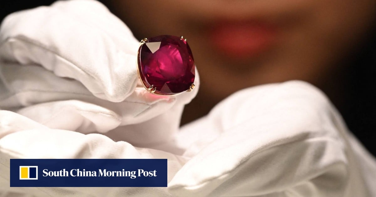 The world’s largest ruby is on display in Hong Kong: expected to fetch ...
