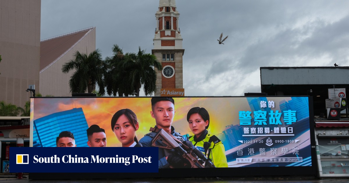 Hong Kong police ease recruitment criteria such as weight, height thresholds and tests in bid to boost flagging interest