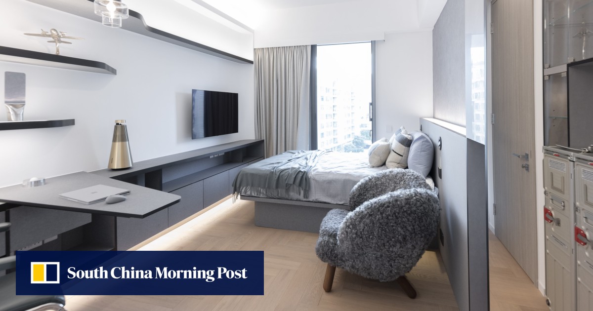 How 3 Hong Kong apartments on 2 levels became 1, with 8 bedrooms and